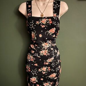 Maurices Black Floral Midi Dress